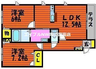 ラクレⅠ棟の物件間取画像